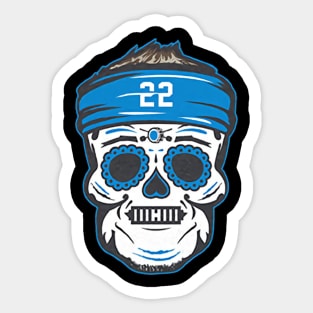 Christian Mccaffrey Sugar Skull Sticker